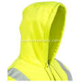 Men's High Visibility Yellow Hooded Sweatshirt